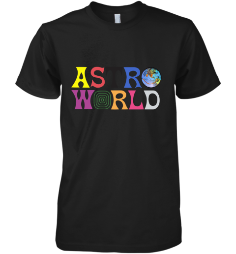 Travis Scott Astroworld White Tour Off Concert Merch Hip Hop Premium Men's T-Shirt