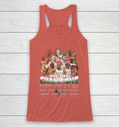 Milwaukee Bucks Championship shirt Milwaukee Basketball Bucks Finals 2021 Racerback Tank 3