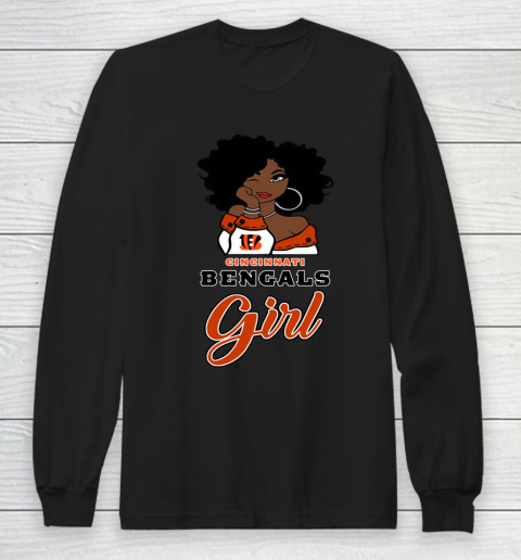 Cincinnati Bengals Girl NFL Long Sleeve T-Shirt