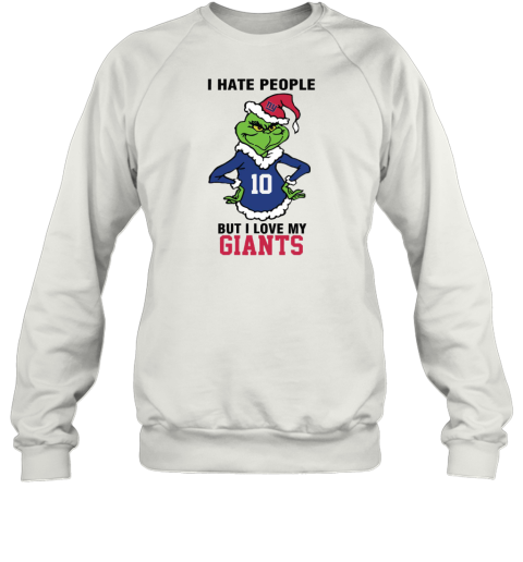 I Hate People But I Love My Giants New York Giants NFL Teams Sweatshirt