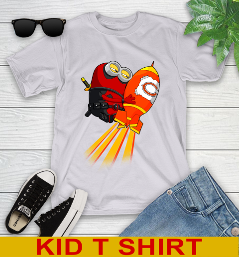 NFL Football Chicago Bears Deadpool Minion Marvel Shirt Youth T-Shirt 5 NFL Football Chicago Bears Deadpool Minion Marvel Shirt Youth T-Shirt - Image 5