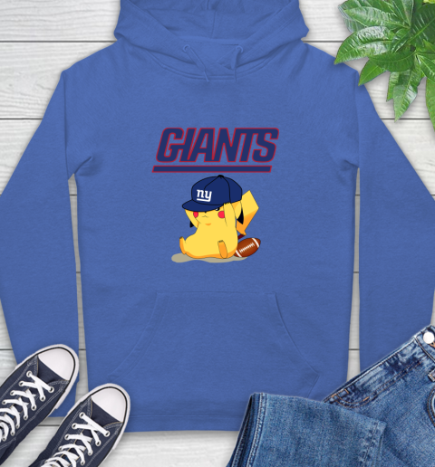 NFL Pikachu Football Sports New York Giants Hoodie 9