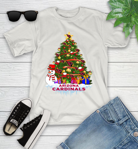 Arizona Cardinals Merry Christmas NFL Football Sports Youth T-Shirt 12