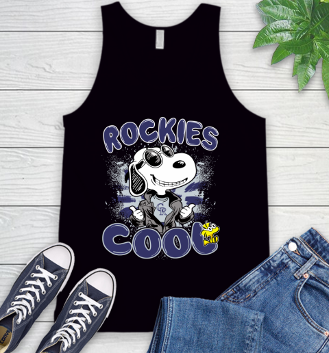 MLB Baseball Colorado Rockies Cool Snoopy Shirt Tank Top