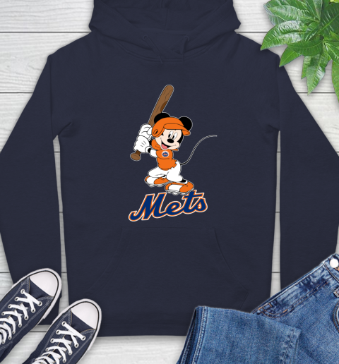 MLB Baseball New York Mets Cheerful Mickey Mouse Shirt Hoodie 4