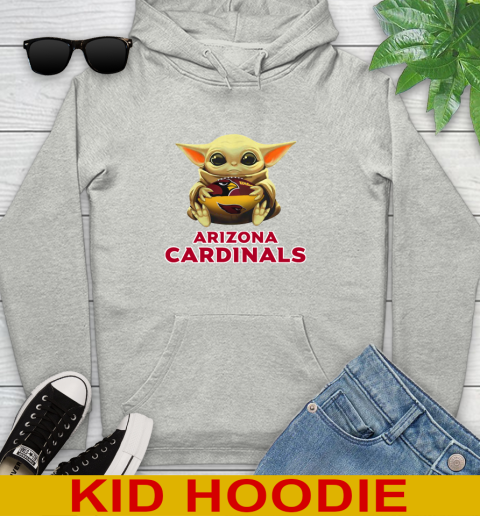 NFL Football Arizona Cardinals Baby Yoda Star Wars Shirt Youth Hoodie