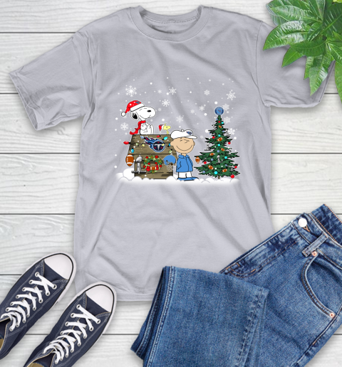 NFL Tennessee Titans Snoopy Charlie Brown Christmas Football Super Bowl Sports T-Shirt 6