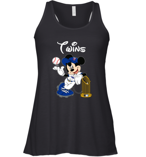 Minnesota Twins Mickey Taking The Trophy MLB 2018 Racerback Tank