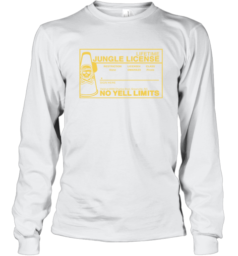 East Carolina Pirates Lifetime Jungle License No Yell Limits Long Sleeve T-Shirt