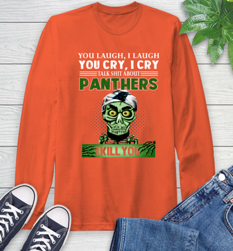 NFL Talk Shit About Carolina Panthers I Kill You Achmed The Dead Terrorist Jeffrey Dunham Football Long Sleeve T-Shirt 4