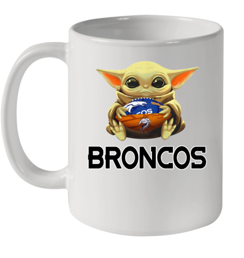 NFL Football Denver Broncos Baby Yoda Star Wars Shirt Ceramic Mug 11oz