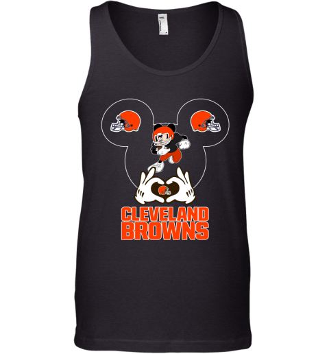 I Love The Browns Mickey Mouse Cleveland Browns Tank Top