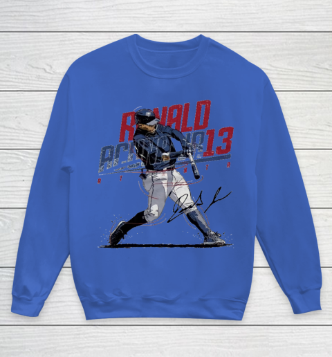 Ronald Acuna Jr 13 Youth Sweatshirt 6