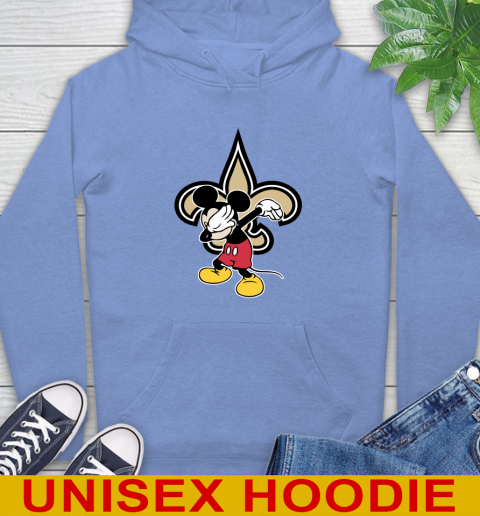 New Orleans Saints NFL Football Dabbing Mickey Disney Sports Hoodie 11