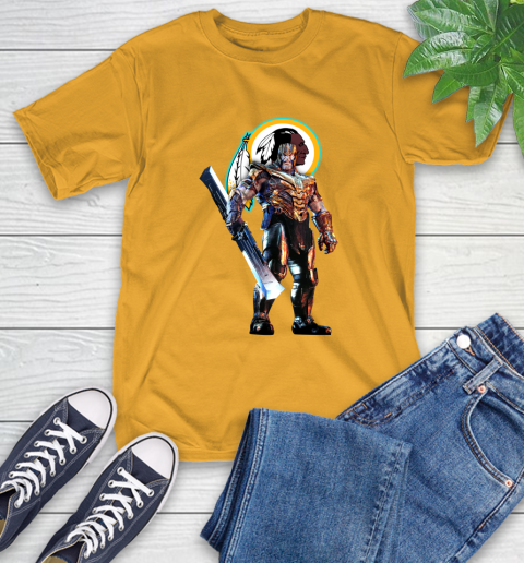 NFL Thanos Gauntlet Avengers Endgame Football Washington Redskins T-Shirt 3