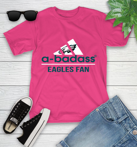 Philadelphia Eagles NFL Football A Badass Adidas Adoring Fan Sports Youth T-Shirt 11