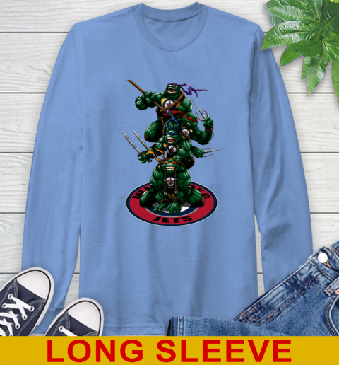 NHL Hockey Winnipeg Jets Teenage Mutant Ninja Turtles Shirt Long Sleeve T-Shirt 11