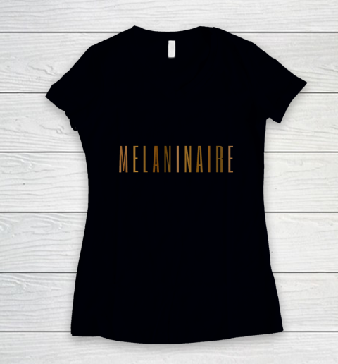 Melaninaire Shirt African Pride Women's V-Neck T-Shirt
