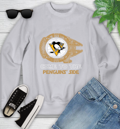 NHL Come To The Pittsburgh Penguins Wars Hockey Sports Youth Sweatshirt 3