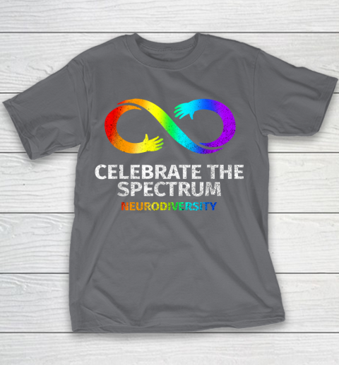 Neurodiversity Celebrate Spectrum Infinity Autism Awareness Youth T-Shirt 5