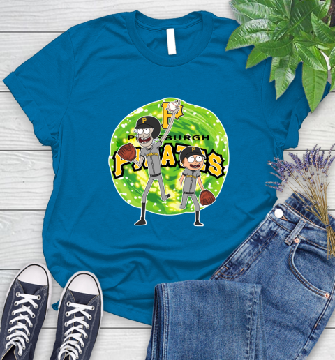 MLB Pittsburgh Pirates Rick And Morty Baseball Sports Women's T-Shirt 7