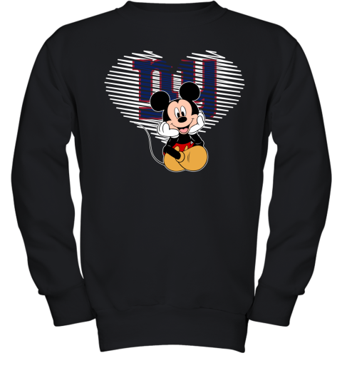 NFL New York Giants The Heart Mickey Mouse Disney Football T Shirt Ek7SWPjzt6Q youth sweatshirt 47 95 151514 front black