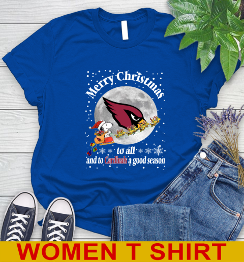 Arizona Cardinals Merry Christmas To All And To Cardinals A Good Season NFL Football Sports Women's T-Shirt 10