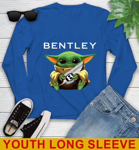Star Wars Baby Yoda Hugs Bentley Car Shirt 126