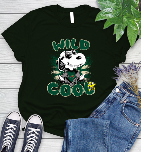 NHL Hockey Minnesota Wild Cool Snoopy Shirt Women's T-Shirt 5