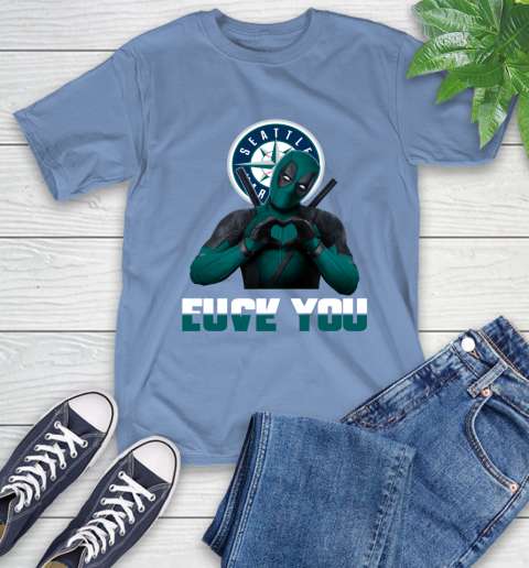 MLB Seattle Mariners Deadpool Love You Fuck You Baseball Sports T-Shirt 12