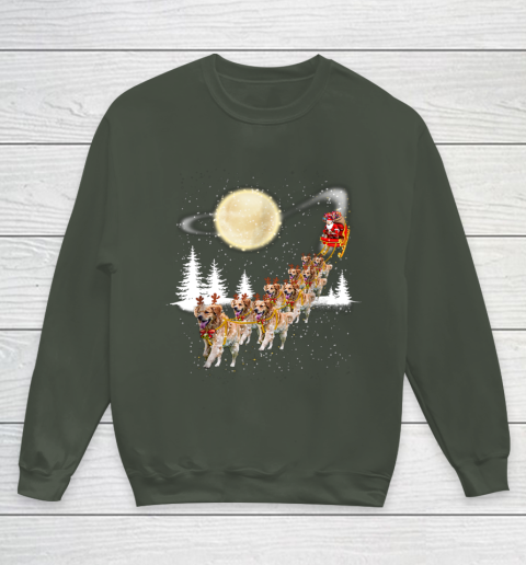 Golden Retriever Reindeer Christmas Youth Sweatshirt 8