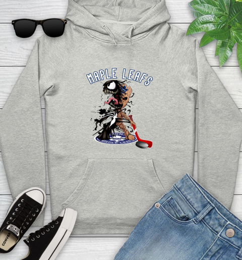 NHL Toronto Maple Leafs Hockey Venom Groot Guardians Of The Galaxy Youth Hoodie