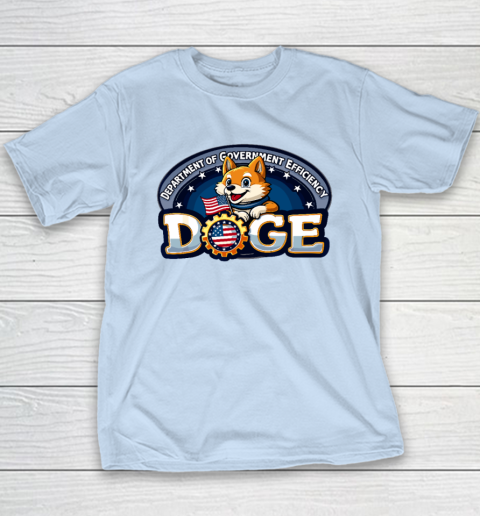 Funny DOGE Crypto Meme Department of Government Efficiency Youth T-Shirt 5