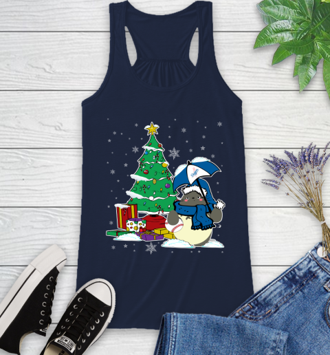 Los Angeles Dodgers MLB Baseball Cute Tonari No Totoro Christmas Sports Racerback Tank 10