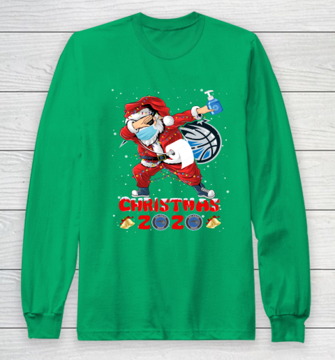 Orlando Magic Funny Santa Claus Dabbing Christmas 2020 NBA Long Sleeve T-Shirt 4
