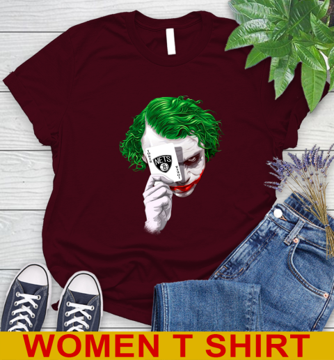 Brooklyn Nets NBA Basketball Joker Card Shirt Women's T-Shirt 6