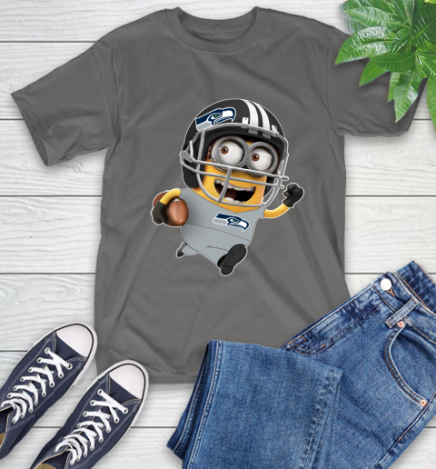 NFL Seattle Seahawks Minions Disney Football Sports T-Shirt 9