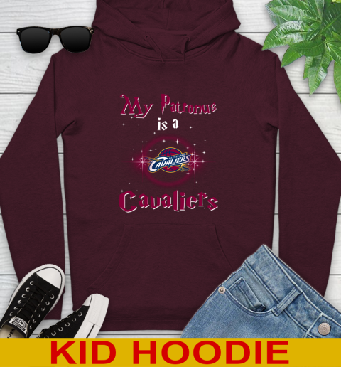 NBA Basketball Harry Potter My Patronus Is A Cleveland Cavaliers Youth Hoodie 7