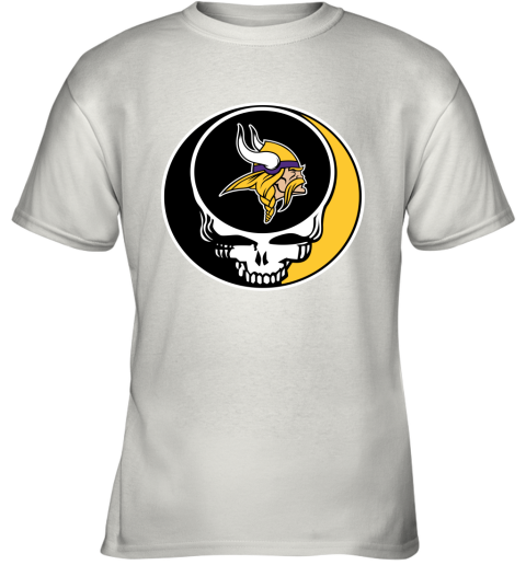 NFL Minnesota Vikings Grateful Dead Rock Band Football Sports pv6KZnKEG4z youth t shirt 26 95 151514 front white