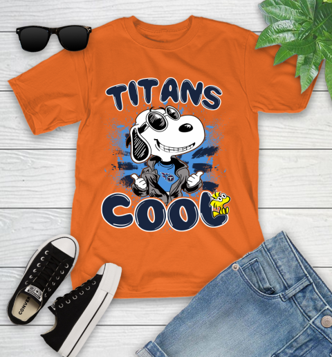 NFL Football Tennessee Titans Cool Snoopy Shirt Youth T-Shirt 8