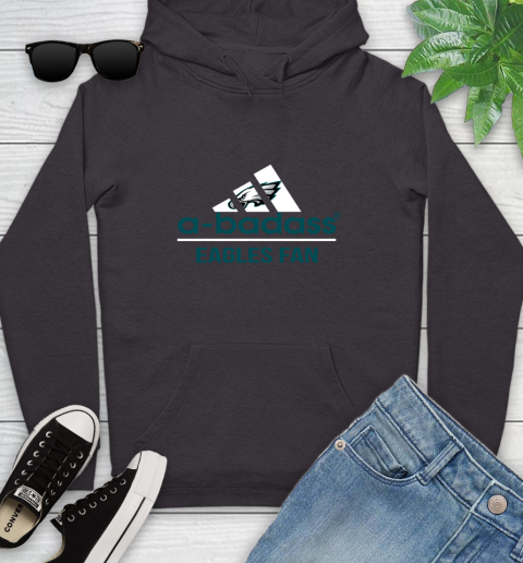 Philadelphia Eagles NFL Football A Badass Adidas Adoring Fan Sports Youth Hoodie 8