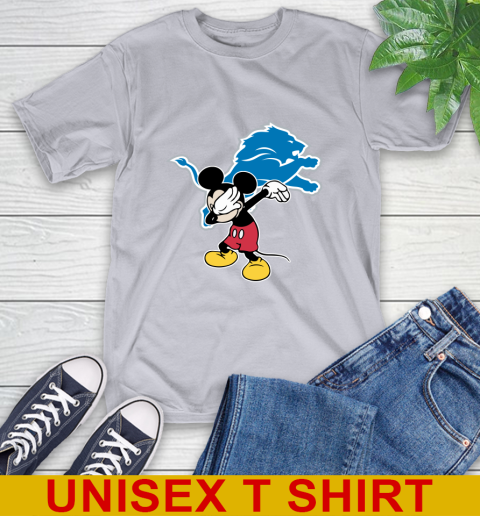 Detroit Lions NFL Football Dabbing Mickey Disney Sports T-Shirt 6