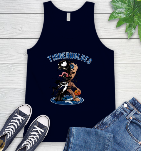 NBA Minnesota Timberwolves Basketball Venom Groot Guardians Of The Galaxy Tank Top 3
