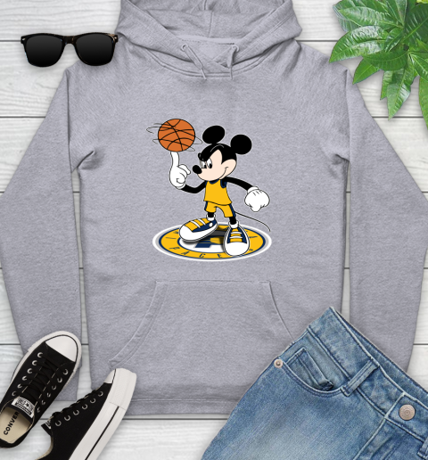 NBA Basketball Indiana Pacers Cheerful Mickey Disney Shirt Youth Hoodie 6