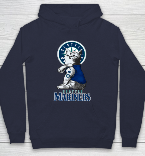 MLB Baseball My Cat Loves Seattle Mariners Hoodie 2