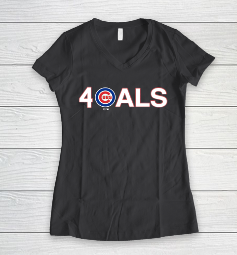 Cubs ALS Women's V-Neck T-Shirt 6