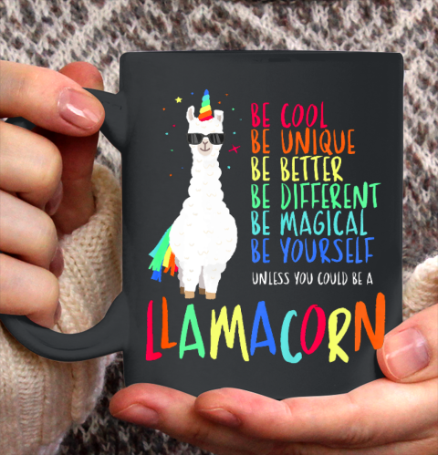 Funny Llamacorn Funny Cute Llama Unicorn Ceramic Mug 11oz