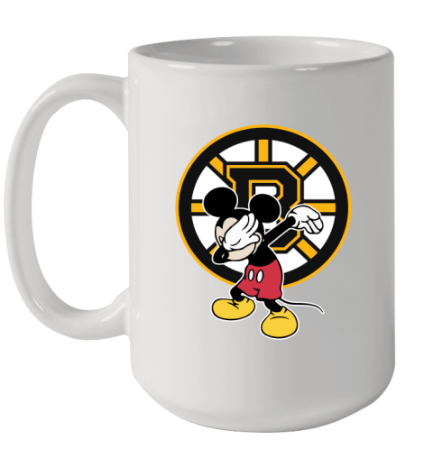 Boston Bruins NHL Hockey Dabbing Mickey Disney Sports Ceramic Mug 15oz