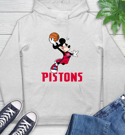 NBA Basketball Detroit Pistons Cheerful Mickey Mouse Shirt Hoodie 3 NBA Basketball Detroit Pistons Cheerful Mickey Mouse Shirt Hoodie - Image 3