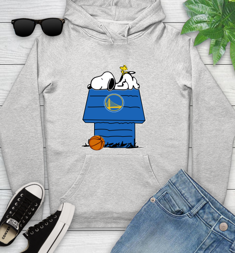 Golden State Warriors NBA Basketball Snoopy Woodstock The Peanuts Movie Youth Hoodie